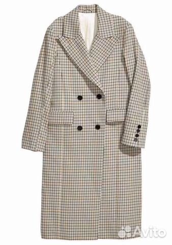 Жакет-пальто тонкое в клетку oversize Жакет-пальто тонкое в клетку oversize