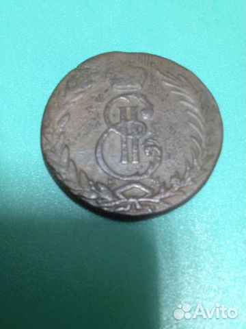 Монета 5 коп 1771 г Сибирь