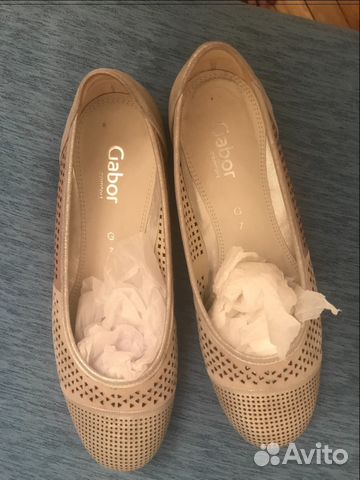 Туфли новые Gabor 40-41 на широкую ногу
