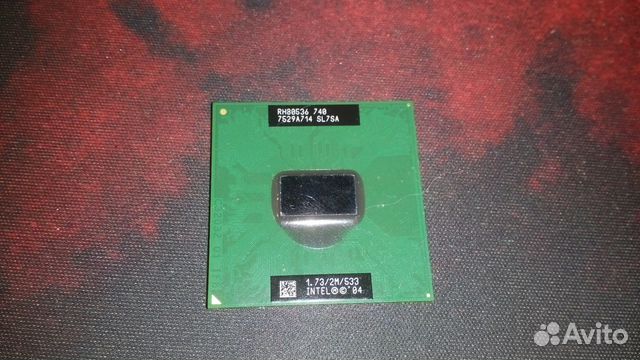 Процессор Intel Pentium M 740