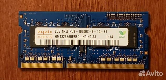 So-dimm ddr3 hynix 11333MHz 2gb, 2шт