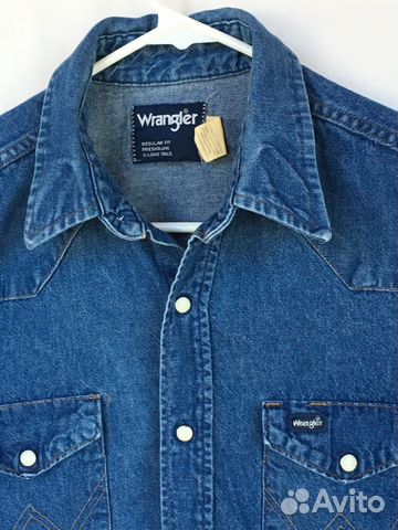 Рубашка джинсовая wrangler made IN USA Рубашка джинсовая wrangler made IN USA