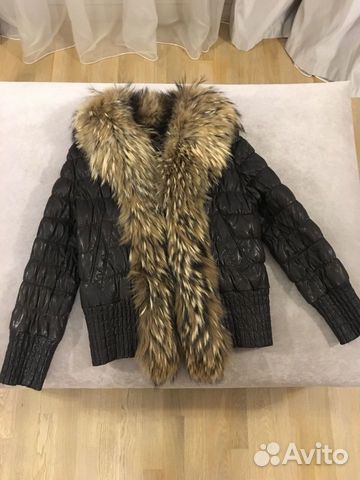 Куртка кожаная утеплённая с мехом Куртка кожаная утеплённая с мехом
