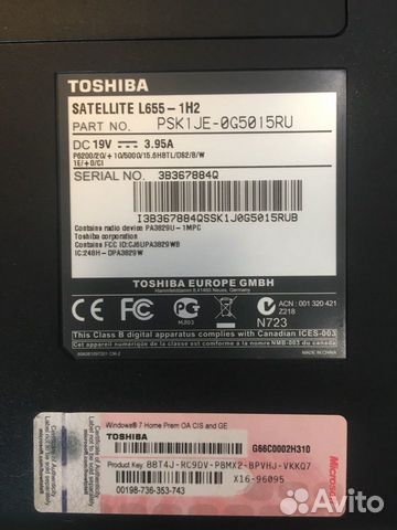 Toshiba satellite l655 1h2 схема