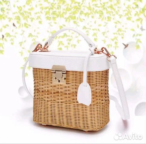 Новая Сумка из ротанга + экокожа Новая Сумка из ротанга + экокожа