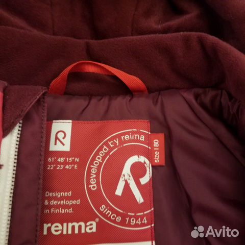 Куртка для девочки рейма Reima осень зима р.80 (+6