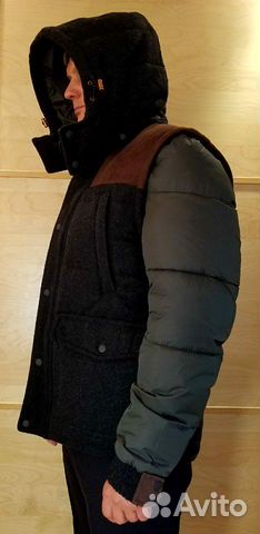 Мужская зимняя куртка Zara Man Denim Couture