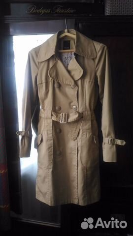 Плащ тренч Vero Moda хаки / песочный / горчичный Плащ тренч Vero Moda хаки / песочный / горчичный