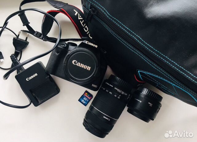 Фотоаппарат Canon 500D + доп.аксессуар Фотоаппарат Canon 500D + доп.аксессуар