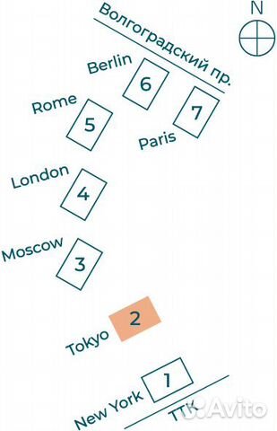 2-к квартира, 54.3 м², 2/33 эт. 2-к квартира, 54.3 м², 2/33 эт.