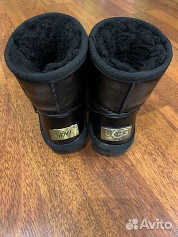 Зимние кожаные валенки угги UGG Зимние кожаные валенки угги UGG