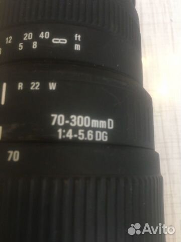 Объектив Sigma 70-300 mm 1:4-5.6 DG
