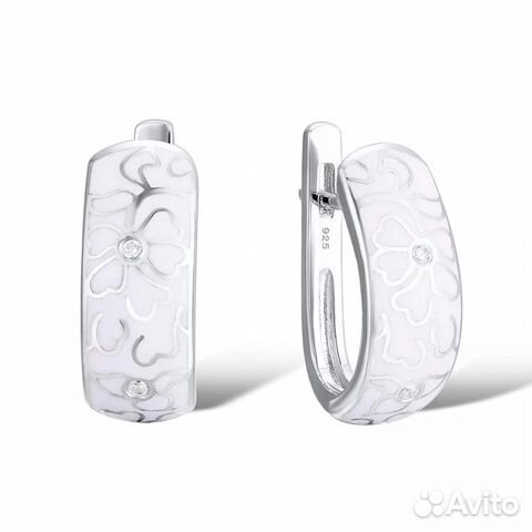 Комплект серьги и подвеска, серебро, эмаль Комплект серьги и подвеска, серебро, эмаль