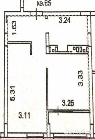 1-к квартира, 41 м², 3/9 эт.