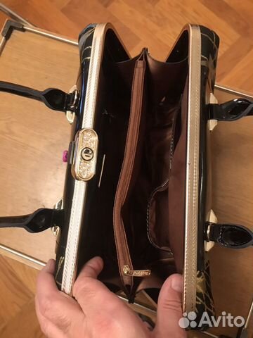 Сумка женская новая из натурального лака