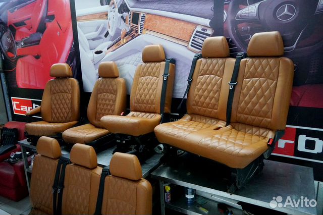 Кожаный салон сиденья Mercedes-Benz Viano Кожаный салон сиденья Mercedes-Benz Viano