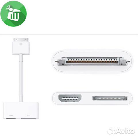 Переходник Apple 30 pin на hdmi и 30 pin Переходник Apple 30 pin на hdmi и 30 pin