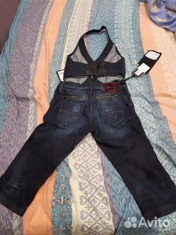 Новый комбинезон джинсовый. размер 44