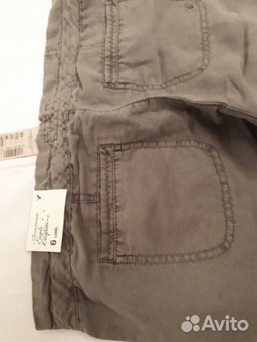 Новые брюки льняные American Eagle, 6 Long Новые брюки льняные American Eagle, 6 Long