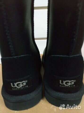 UGG угги, черные обливные UGG угги, черные обливные