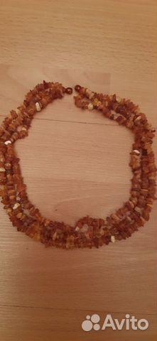 Бусы янтарь природный Калининград 50 см Три нитки Бусы янтарь природный Калининград 50 см Три нитки