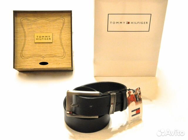 Мужской ремень / Tommy Hilfiger / новый (синий)