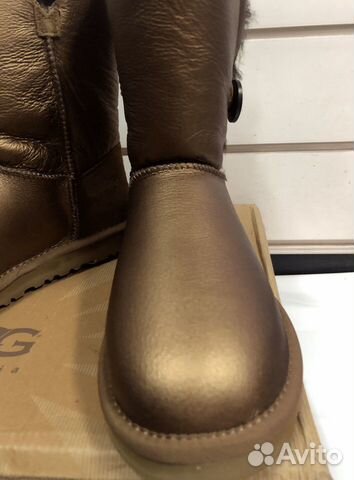 UGG угги, золотые короткие обливные UGG угги, золотые короткие обливные