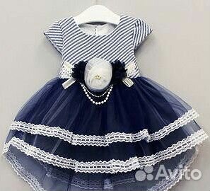 Платья Турция 6мес-3лет коралл и т.синий Платья Турция 6мес-3лет коралл и т.синий