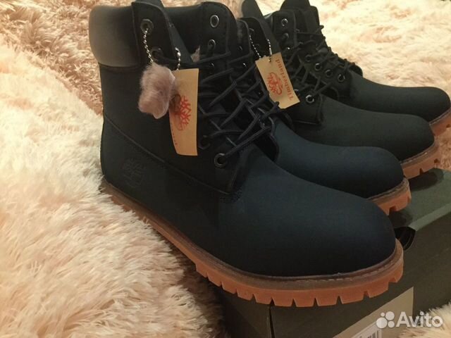 Новые зимние ботинки Timberland нат нубук с мехом