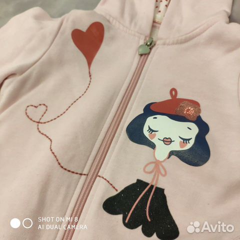 Байковая кофточка для девочки 4-6 лет