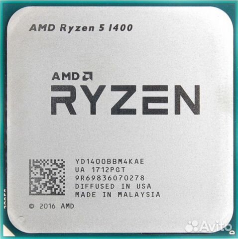 Четырехядерный Ryzen 5 1400 (4 ядра 8 потоков) Четырехядерный Ryzen 5 1400 (4 ядра 8 потоков)