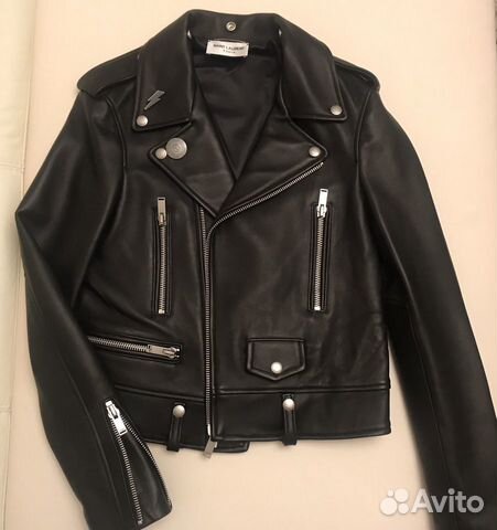 Кожаная куртка Saint Laurent