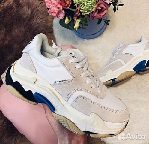 Кроссовки Balenciaga Triple S v2.0 White&Blue