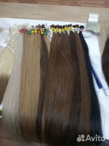 Натуральные волосы на капсулах 70 см цвет 8