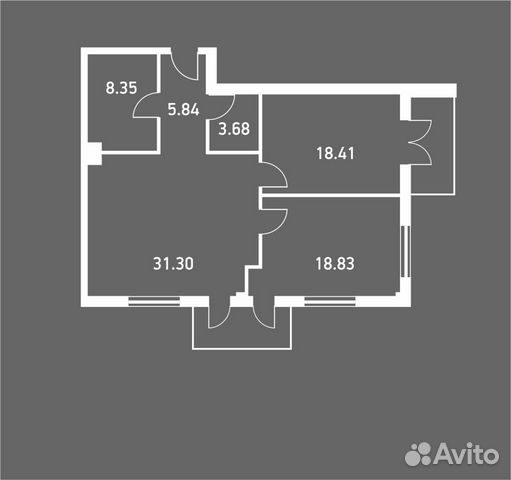 2-к квартира, 91 м², 4/5 эт.