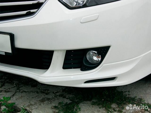 Юбка на передний бампер Type S Honda Accord 8