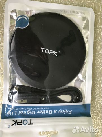 Беспроводное зарядное устройство topk. Новое