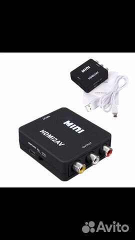 Переходник,адаптер, конвектор с hdmi на RCA (AV)