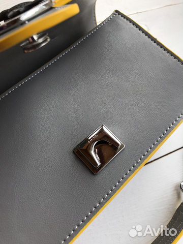 Клатч Pinko новый серый с оранжевым Пинко Клатч Pinko новый серый с оранжевым Пинко