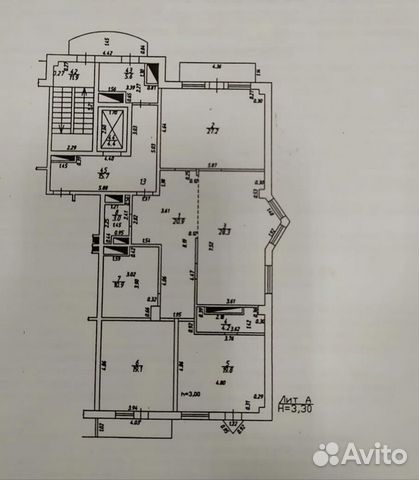3-к квартира, 116 м², 4/12 эт.