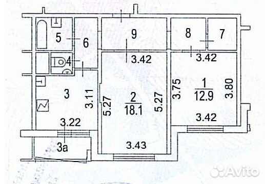 2-к квартира, 59.7 м², 9/14 эт. 2-к квартира, 59.7 м², 9/14 эт.