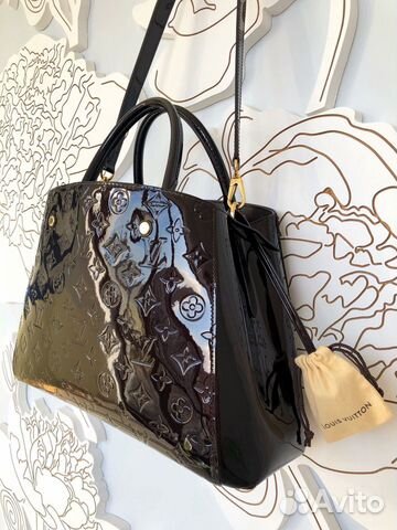 Louis Vuitton Montaigne MM цвет Amarante Кожа Mono Louis Vuitton Montaigne MM цвет Amarante Кожа Mono