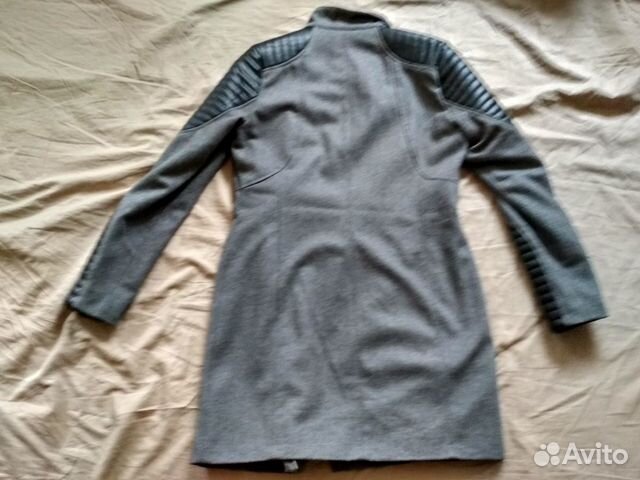 Пальто серое шерстяное ASOS, р. EUR38/RUS44