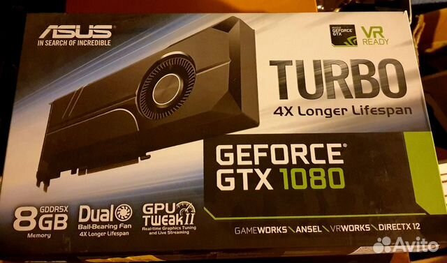 Видеокарта asus GeForce GTX 1080 1607MHz PCI-E 3.0