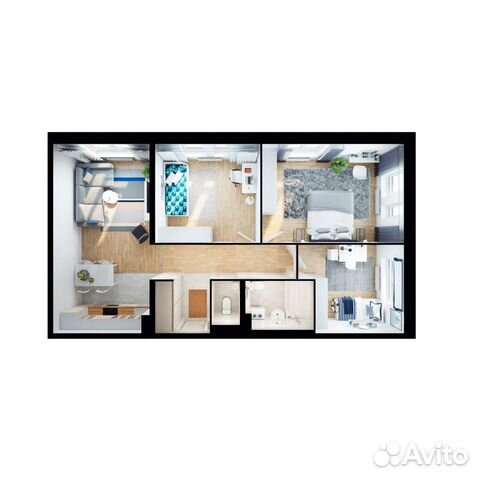 3-к квартира, 78.6 м², 19/25 эт. 3-к квартира, 78.6 м², 19/25 эт.