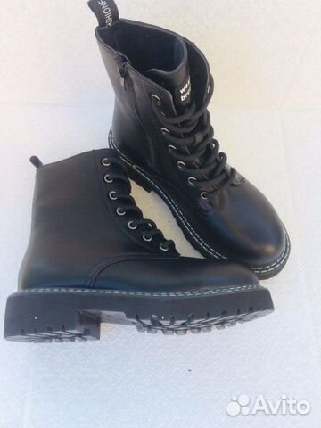 Ботинки женские чёрные весенние