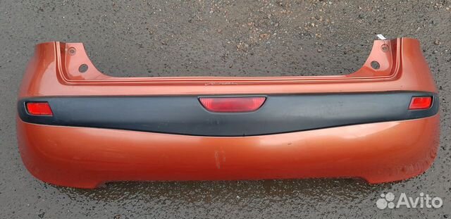 Nissan Note e11 Бампер задний оригинал рыжий