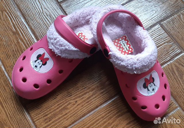 Сабо утепленные Disney для девочки