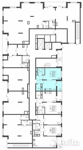 1-к квартира, 35.7 м², 1/17 эт. 1-к квартира, 35.7 м², 1/17 эт.