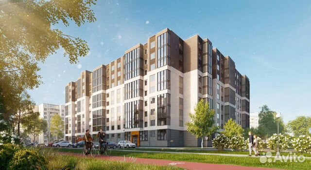 2-к квартира, 53.7 м², 1/9 эт.